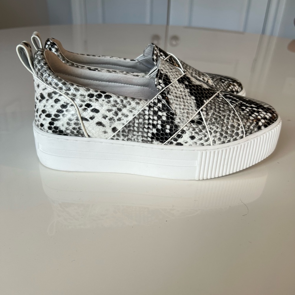 Halogen Snakeskin Platform Sneakers